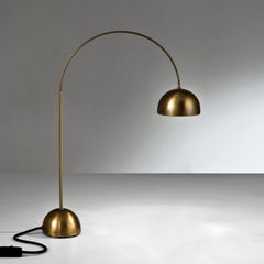 Laurameroni "Satellite CG 45" Modern Arc Table Lamp in Burnished Brass