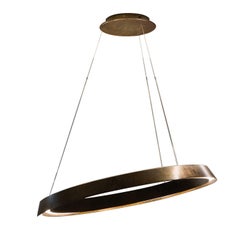 Laurameroni "Remolino" Lámpara colgante de techo circular moderna de latón