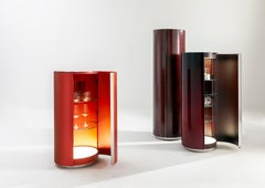 Laurameroni "Tango" Mueble o Bar Moderno de Madera y Cristal