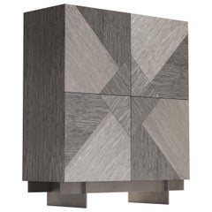 Laurameroni "Tatami Alto", mobile bar moderno in legno con attrezzature personalizzate