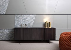 Laurameroni lampe de bureau Tubo Tavolo MF 35 en laiton satiné