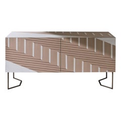 Laurameroni „Twill“ Sideboard mit Intarsien von Bartoli Design, limitierte Auflage