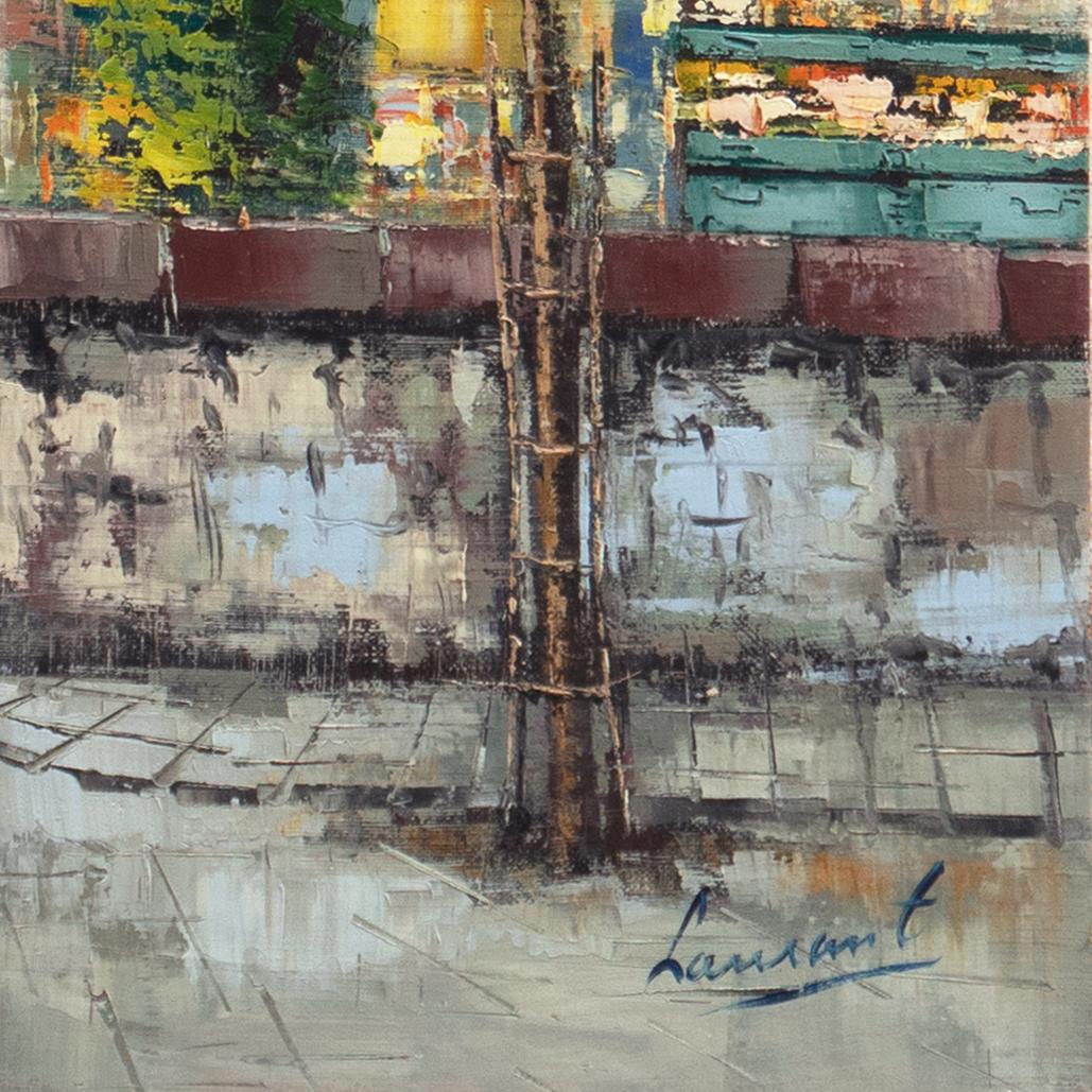 'The Left Bank, Notre Dame and the Île de la Cité', Paris in the Spring, France - Painting by Laurant