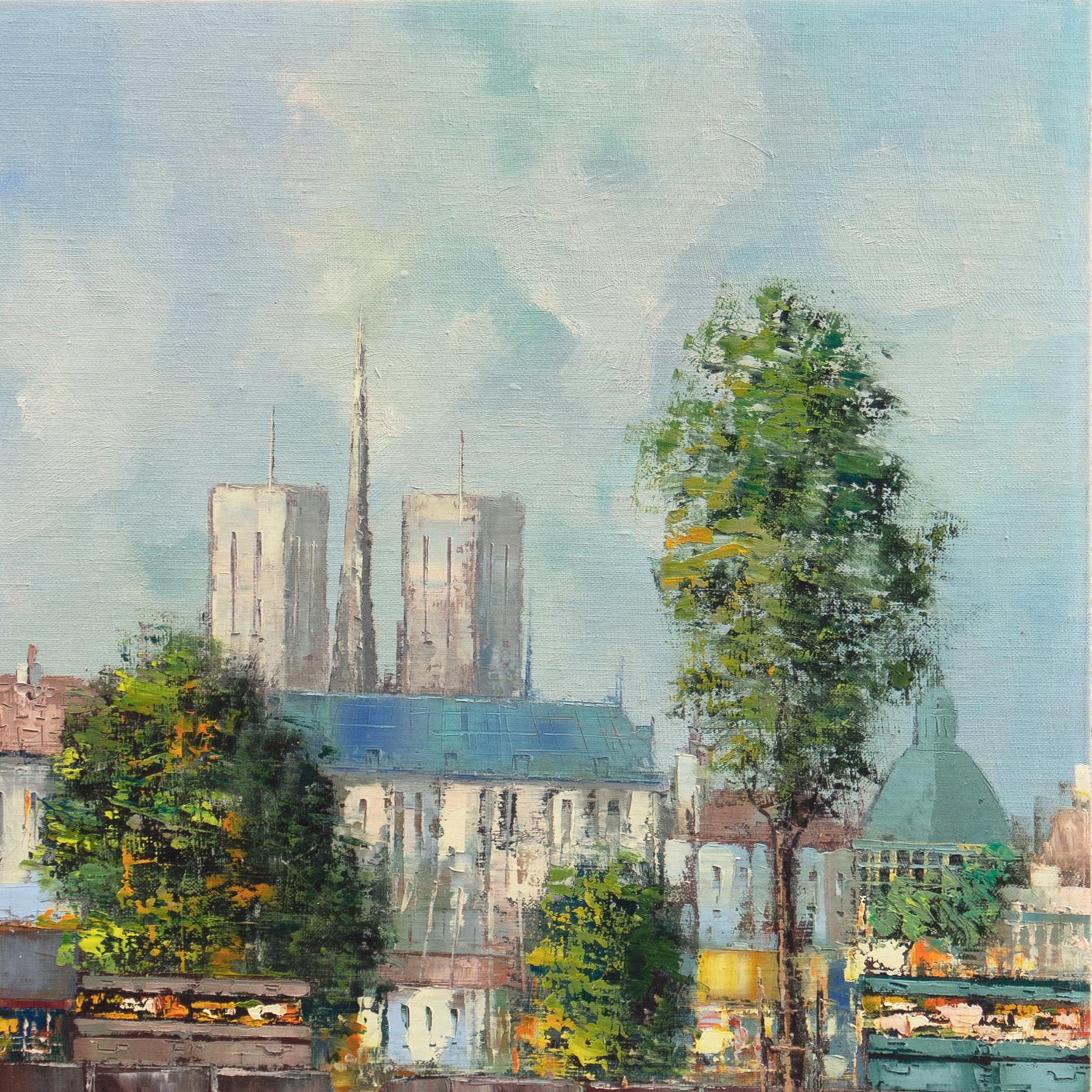 'The Left Bank, Notre Dame and the Île de la Cité', Paris in the Spring, France For Sale 1