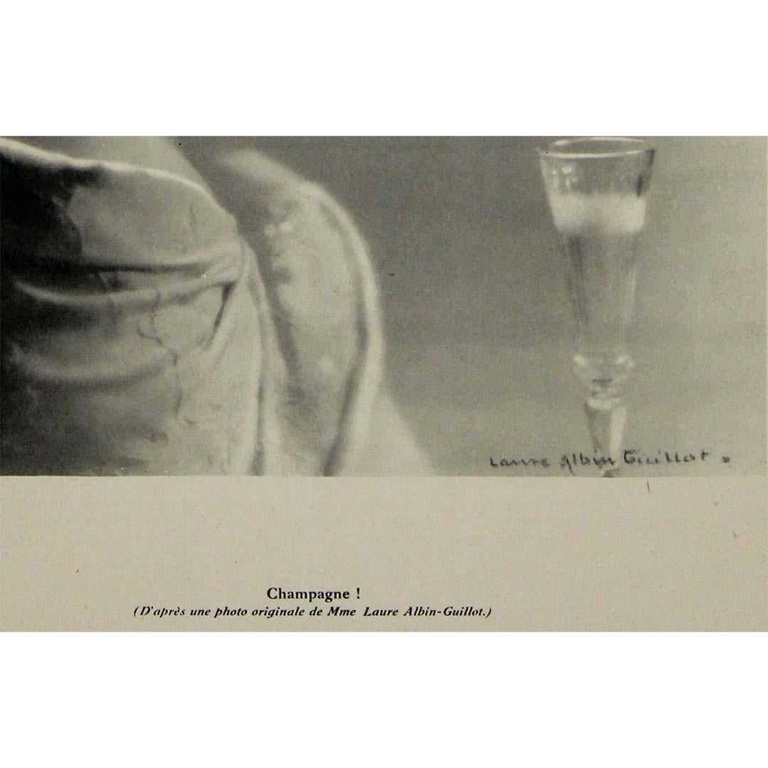 Original 1944 poster titled “Champagne!” is the work of Laure Albin Guillot For Sale 2
