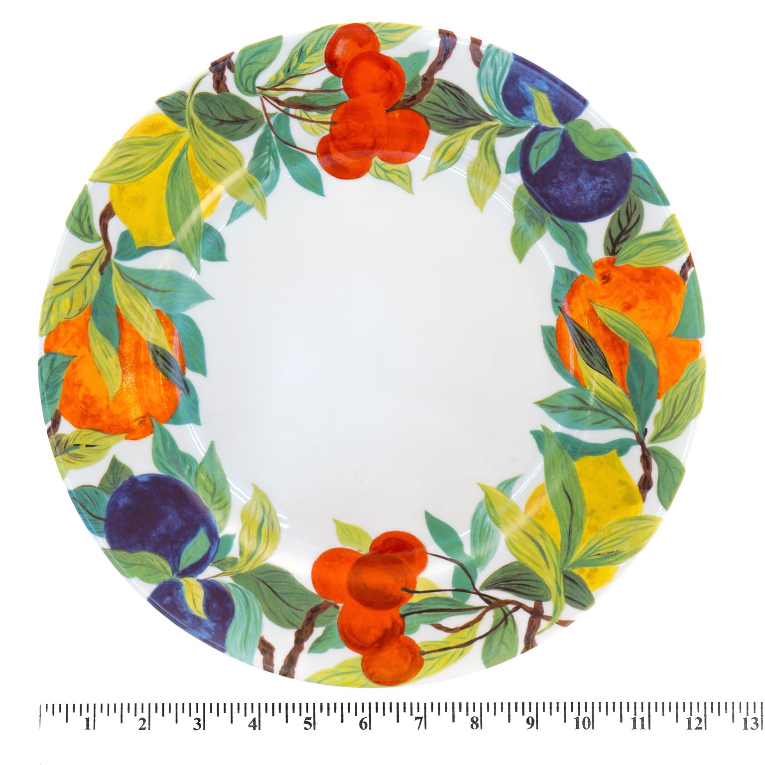 French Laure Japy Paris 8 Chargers in Jardin Blanc Pattern For Sale