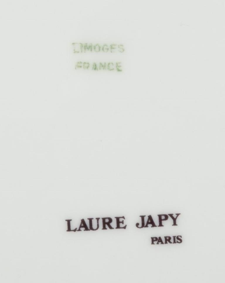 Laure Japy, Paris / Limoges, France. Four porcelain plates. 1970s/80s. In Good Condition For Sale In Copenhagen, DK