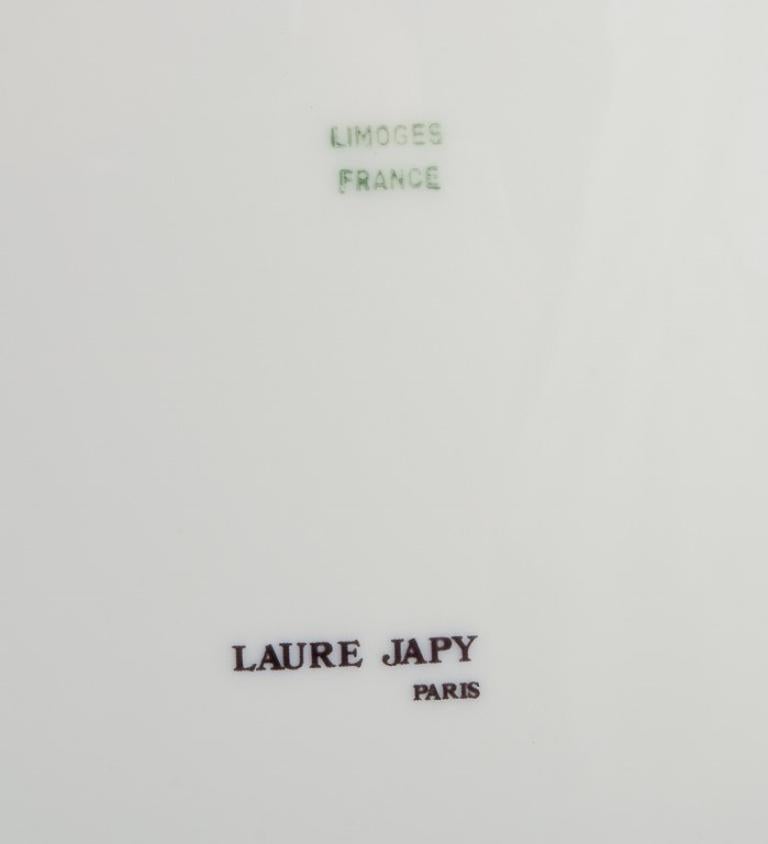 Late 20th Century Laure Japy, Paris / Limoges, France. Porcelain cover plate. Fruit motif. For Sale