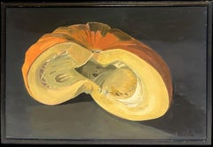 Cross Section of a Pumpkin Fine 20th Century French Modernist Oil Painting