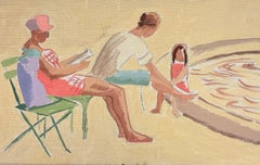 Figurines au bord de l'étang dans les Jardins du Luxembourg, Paris – Art moderne français