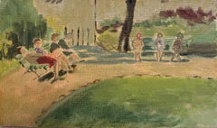Personnages un après-midi d'été aux Jardins du Luxembourg, Paris – Modernisme français