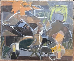 Fine 20th Century French Cubist Oil Painting Figurative Modernist