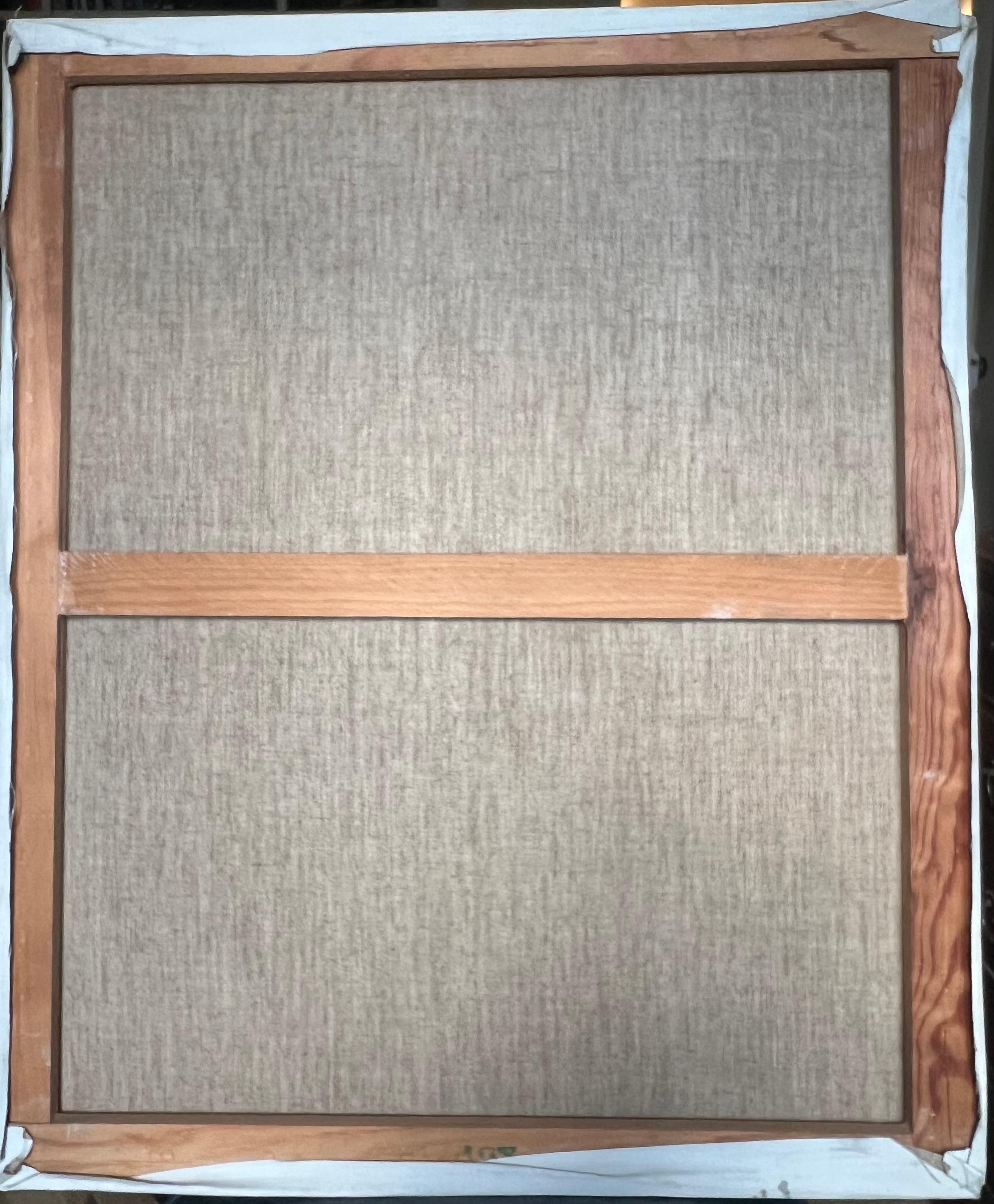 Fine 20. Jahrhundert Französisch Modernist Ölgemälde Porträt Frau Türkis Kleid im Angebot 1