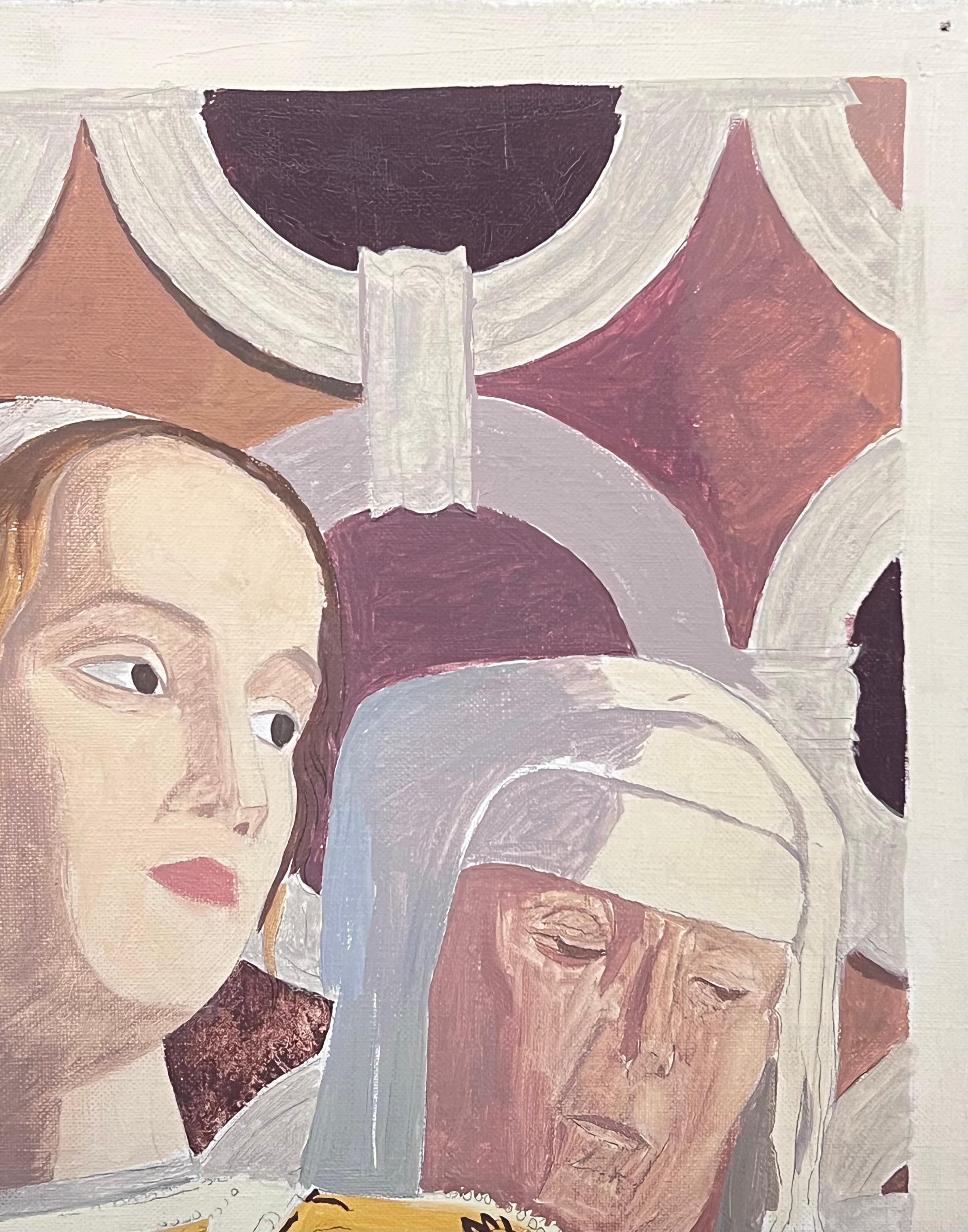 Jung und Alt
von Laure Noetzin-Azam (Französisch 1929-2024), Schülerin von André LHOTE
Öl auf Leinwand, ungerahmt
Leinwand: 16 x 13 Zoll
Provenienz: Alle Gemälde, die wir von diesem Künstler besitzen, stammen aus dem Nachlass des Künstlers in Paris.