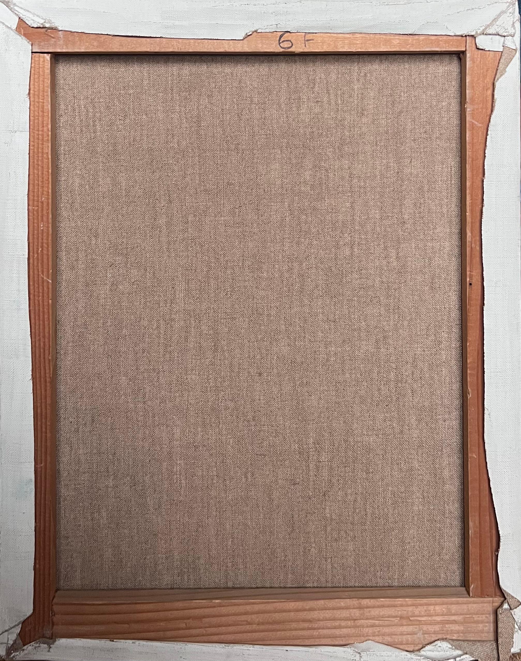 Feine 20. Jahrhundert Französisch Modernist Ölgemälde Junge und alte Nonnen Porträts im Angebot 2