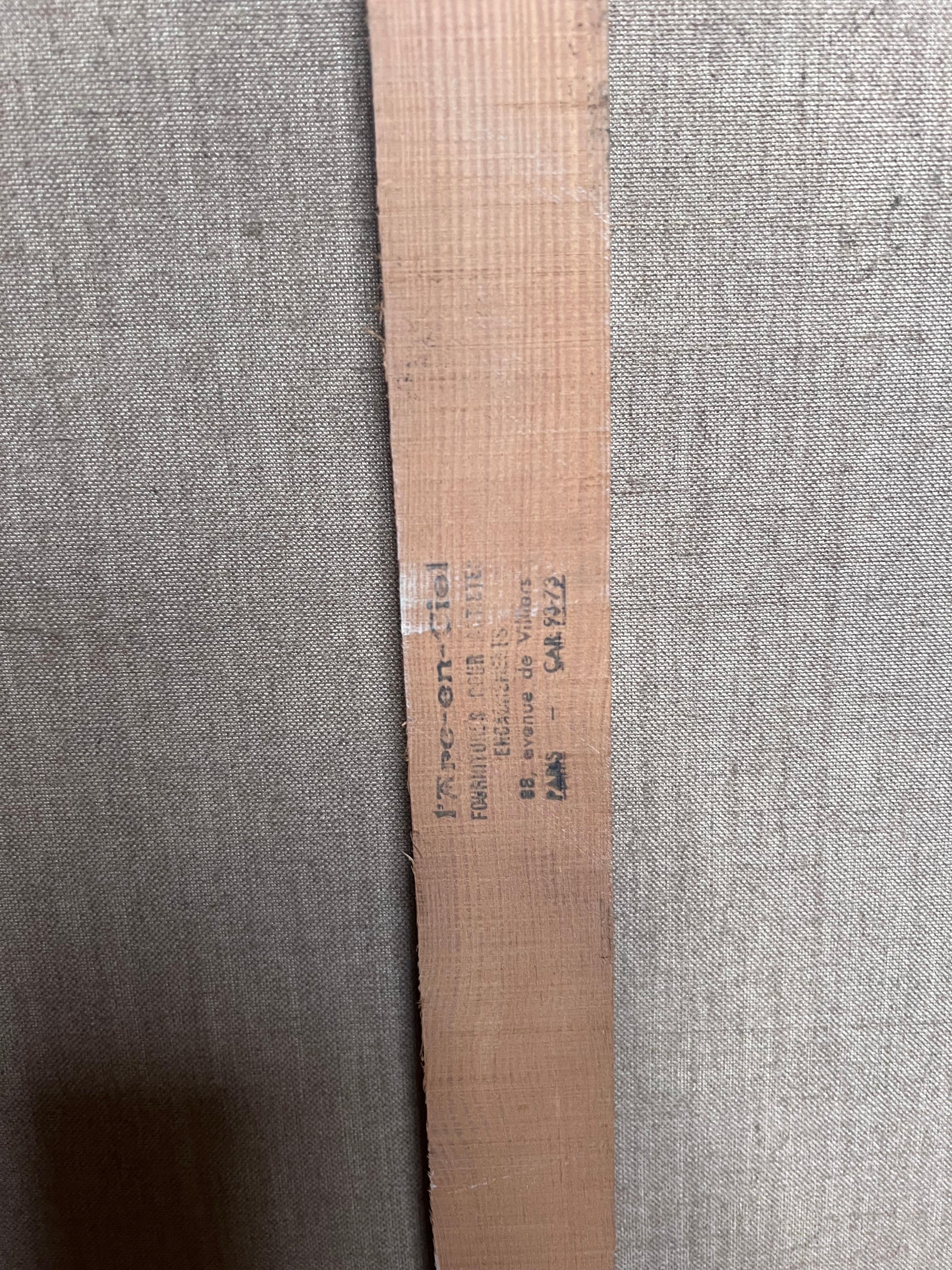 Feine 20. Jahrhundert Französisch Modernist Ölgemälde Junge Frau Lesen im Garten im Angebot 3