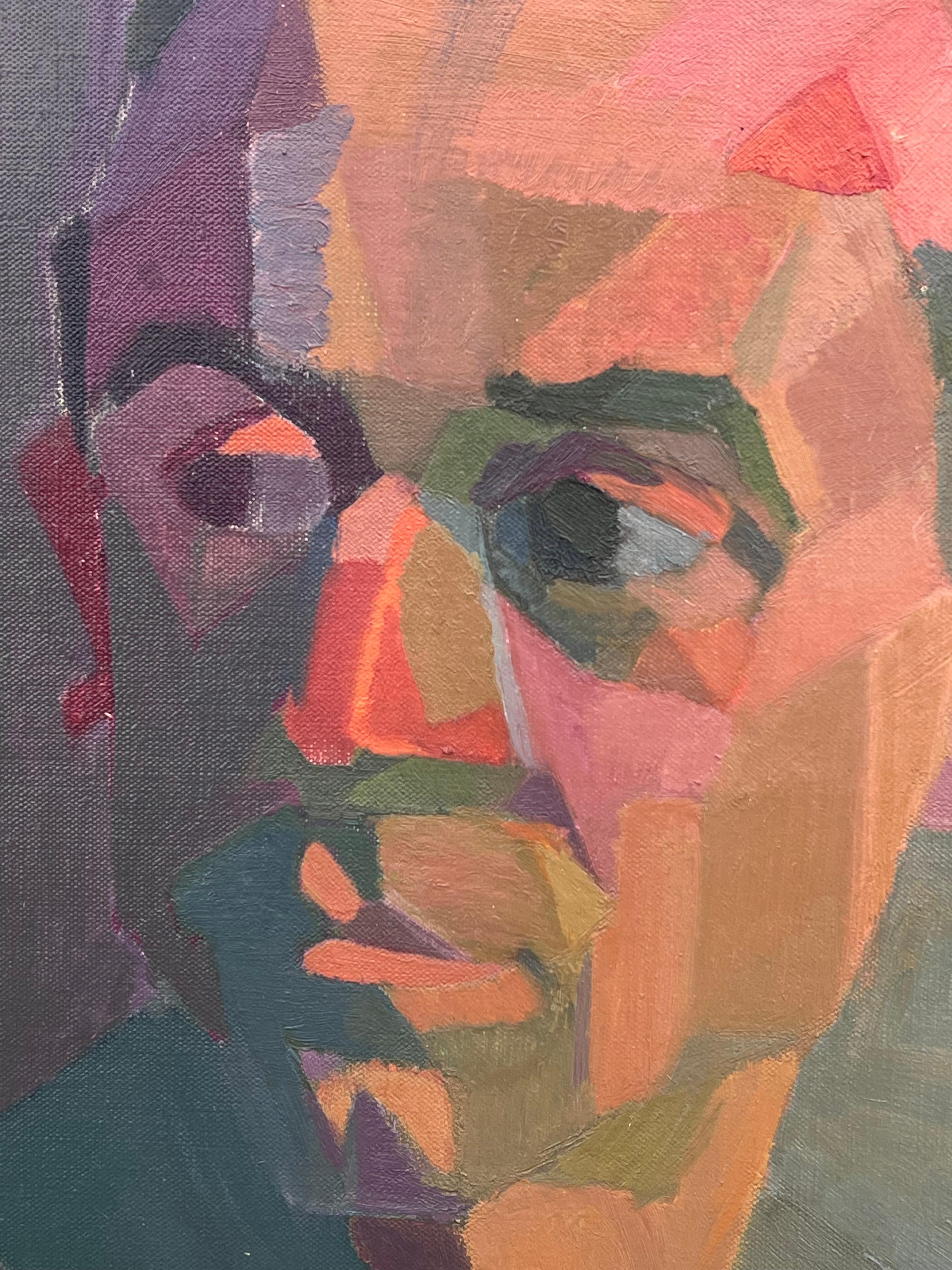 Head & Shoulders Portrait d'un homme
par Laure Noetzin-Azam (française 1929-2024) élève d'André LHOTE
huile sur toile, non encadrée
toile : 18 x 15 pouces
Provenance : tous les tableaux de cet artiste que nous possédons proviennent de la succession