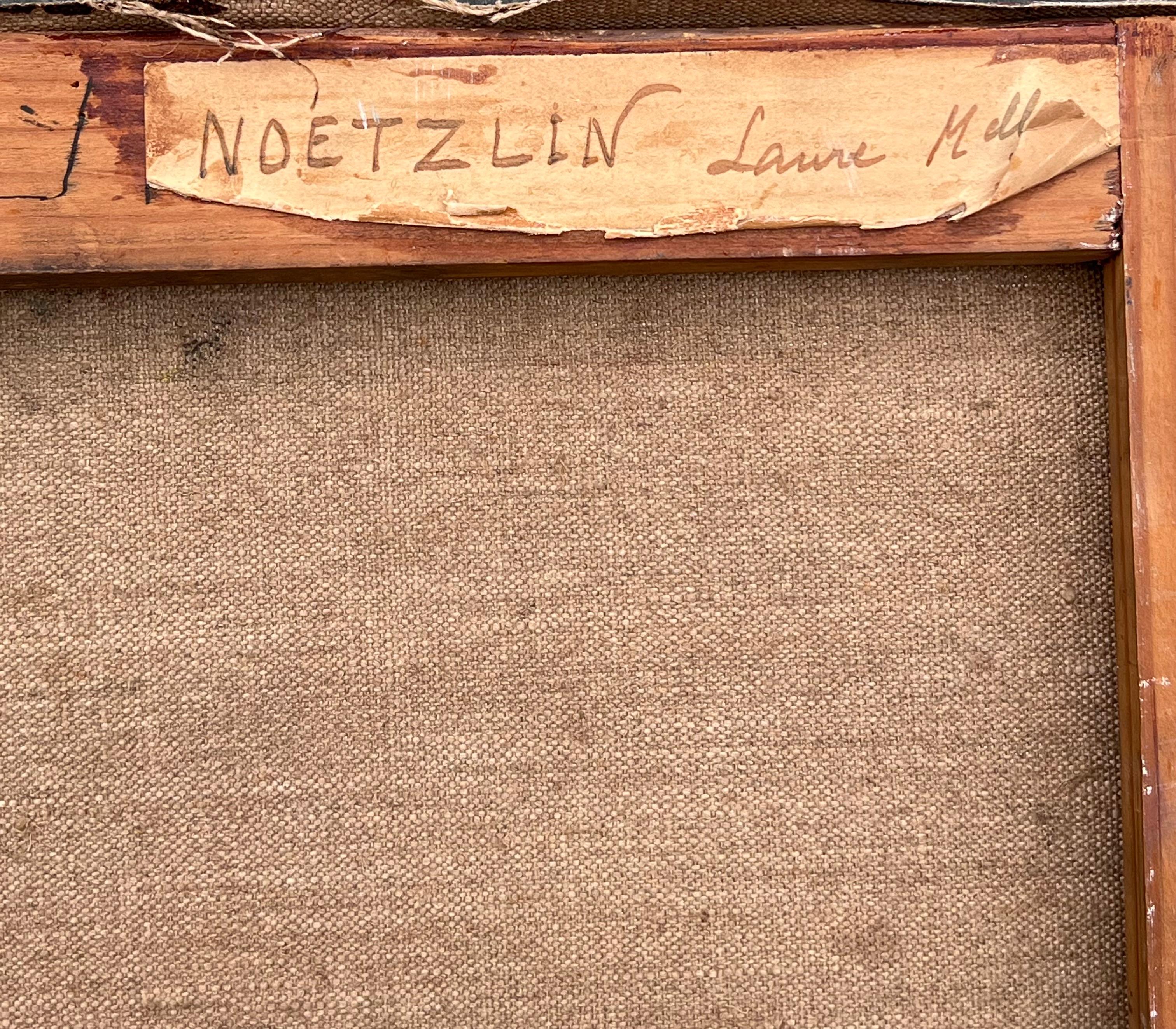 Belle peinture à l'huile post-cubiste française du 20e siècle - Portrait d'un homme en vente 1