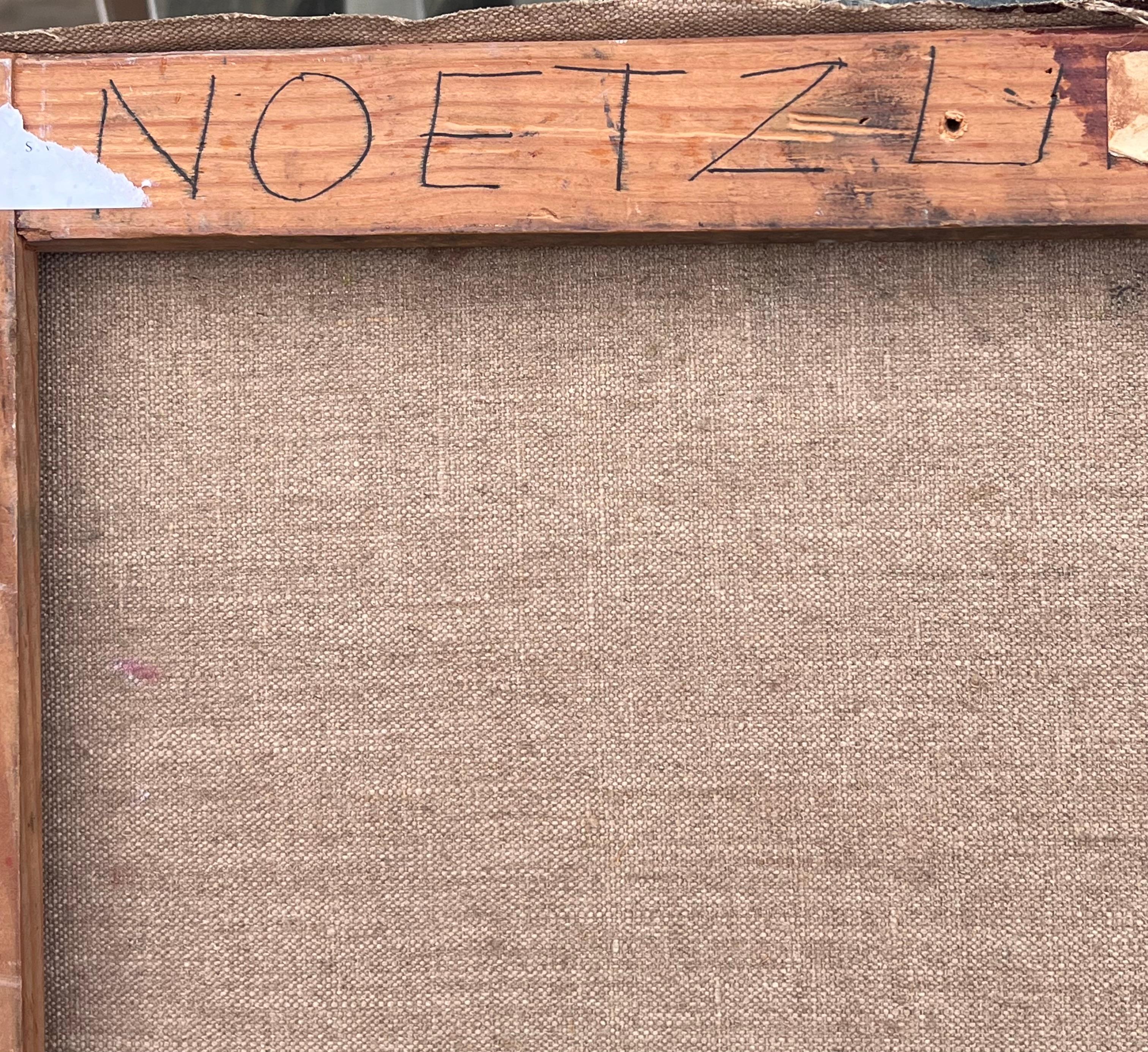 Belle peinture à l'huile post-cubiste française du 20e siècle - Portrait d'un homme en vente 2