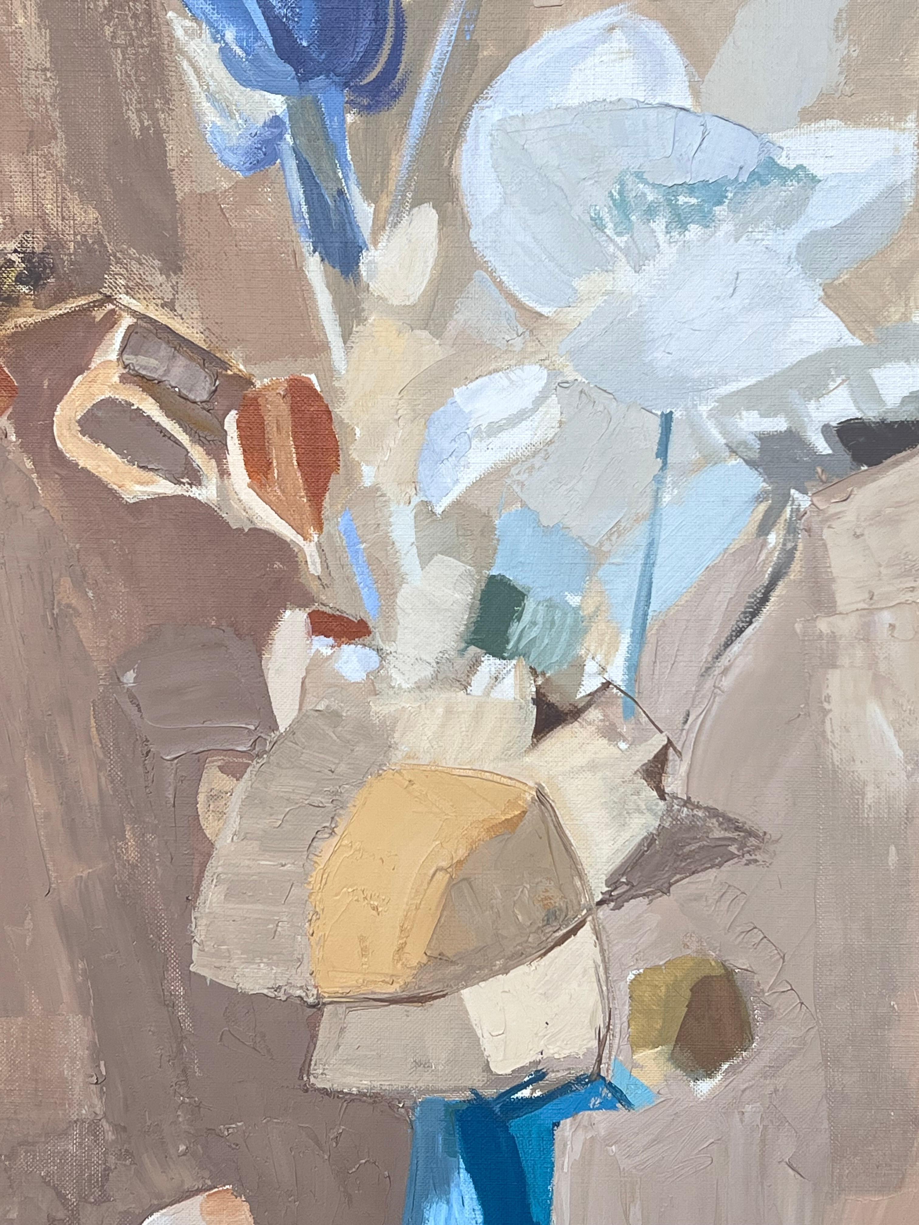 Blumen in blauer Vase
von Laure Noetzin-Azam (Französisch 1929-2024), Schülerin von André LHOTE
Öl auf Leinwand, ungerahmt
Leinwand: 21,5 x 15 Zoll
Provenienz: Alle Gemälde, die wir von diesem Künstler besitzen, stammen aus dem Nachlass des