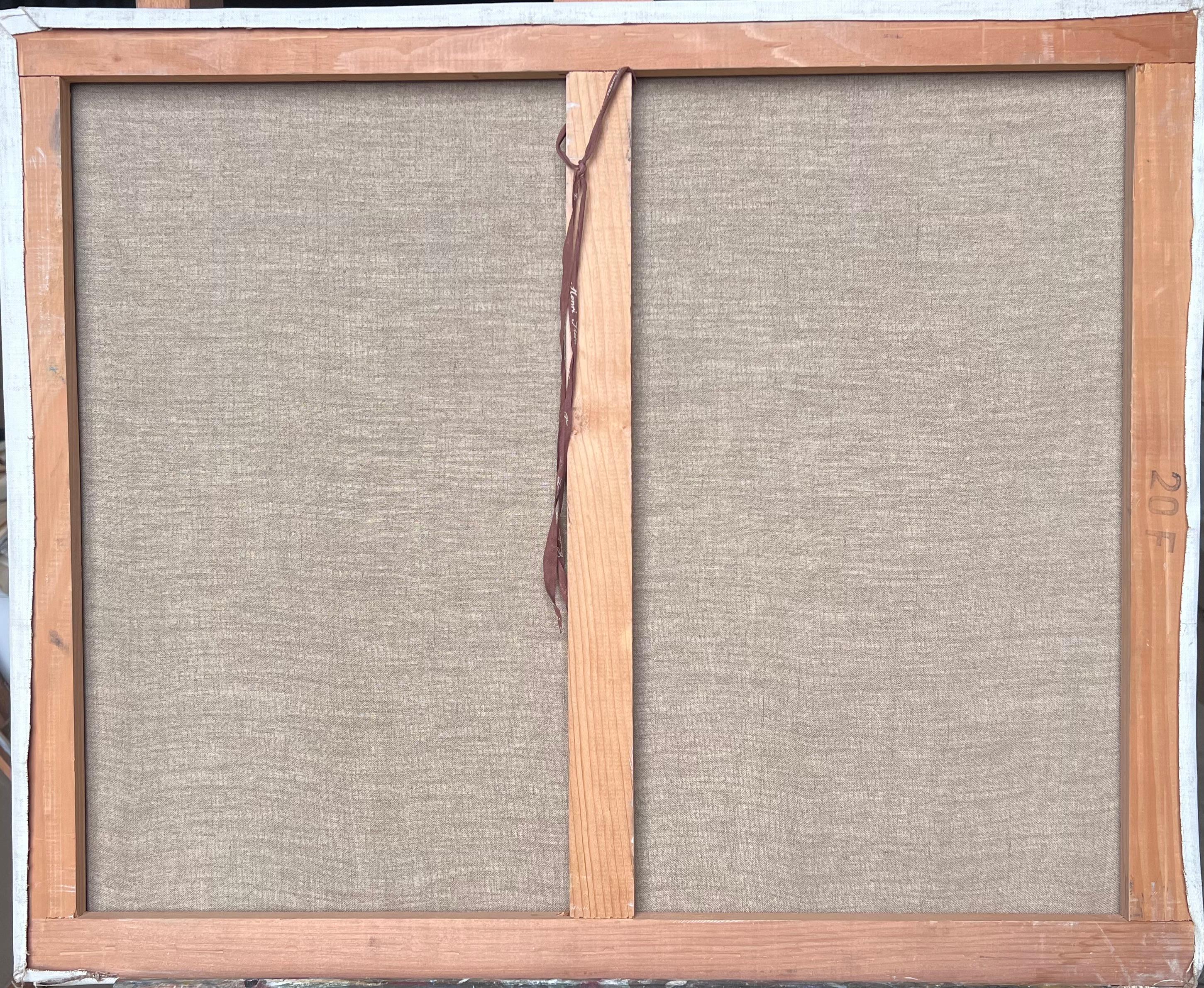 Raffinata pittura ad olio post cubista del 20° secolo Il granchio e la natura morta di limone in vendita 4