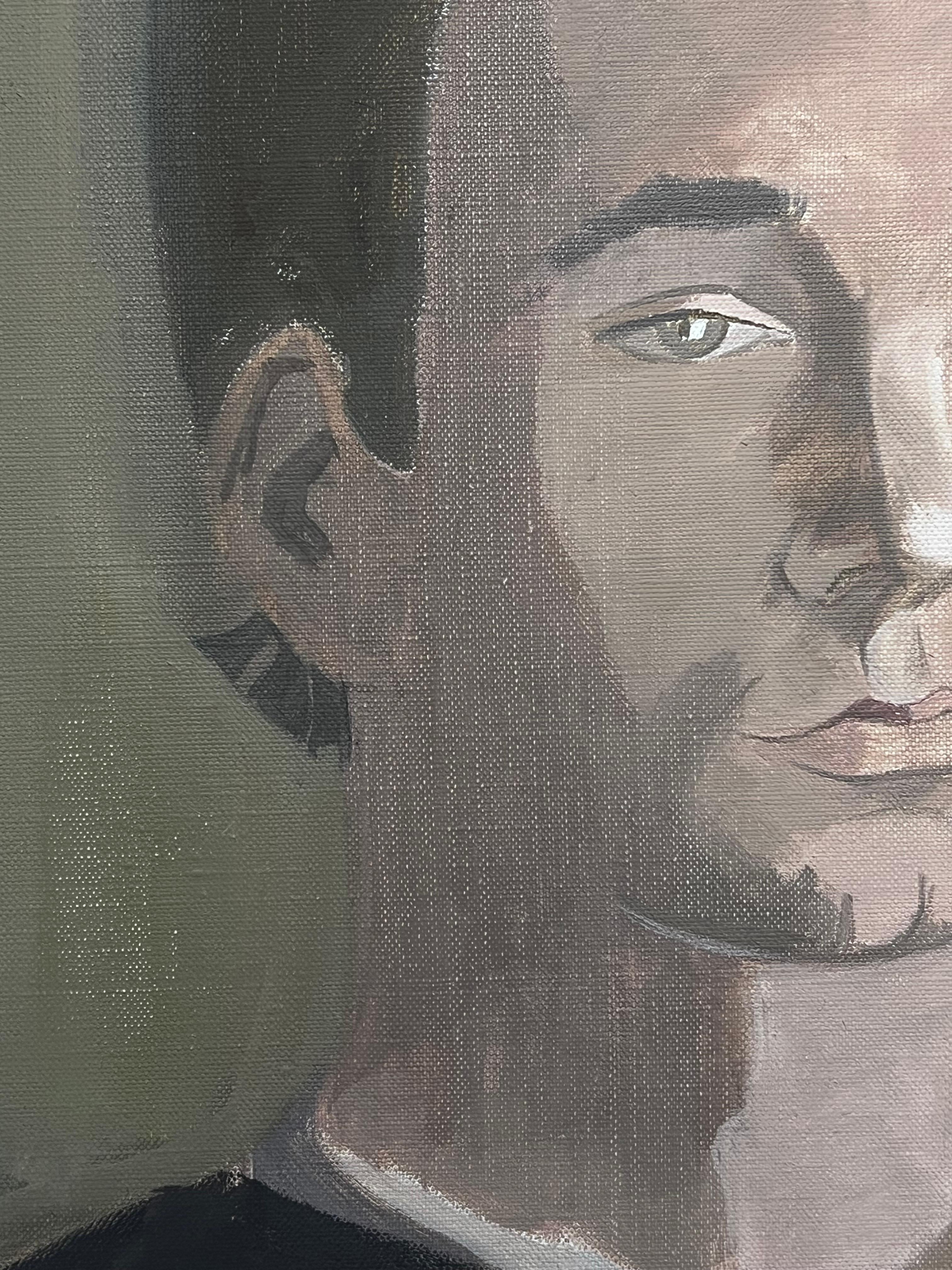 Porträt eines jungen Mannes
von Laure Noetzin-Azam (Französisch 1929-2024), Schülerin von André LHOTE
Öl auf Leinwand, ungerahmt
Leinwand: 16 x 13 Zoll
Provenienz: Alle Gemälde, die wir von diesem Künstler besitzen, stammen aus dem Nachlass des