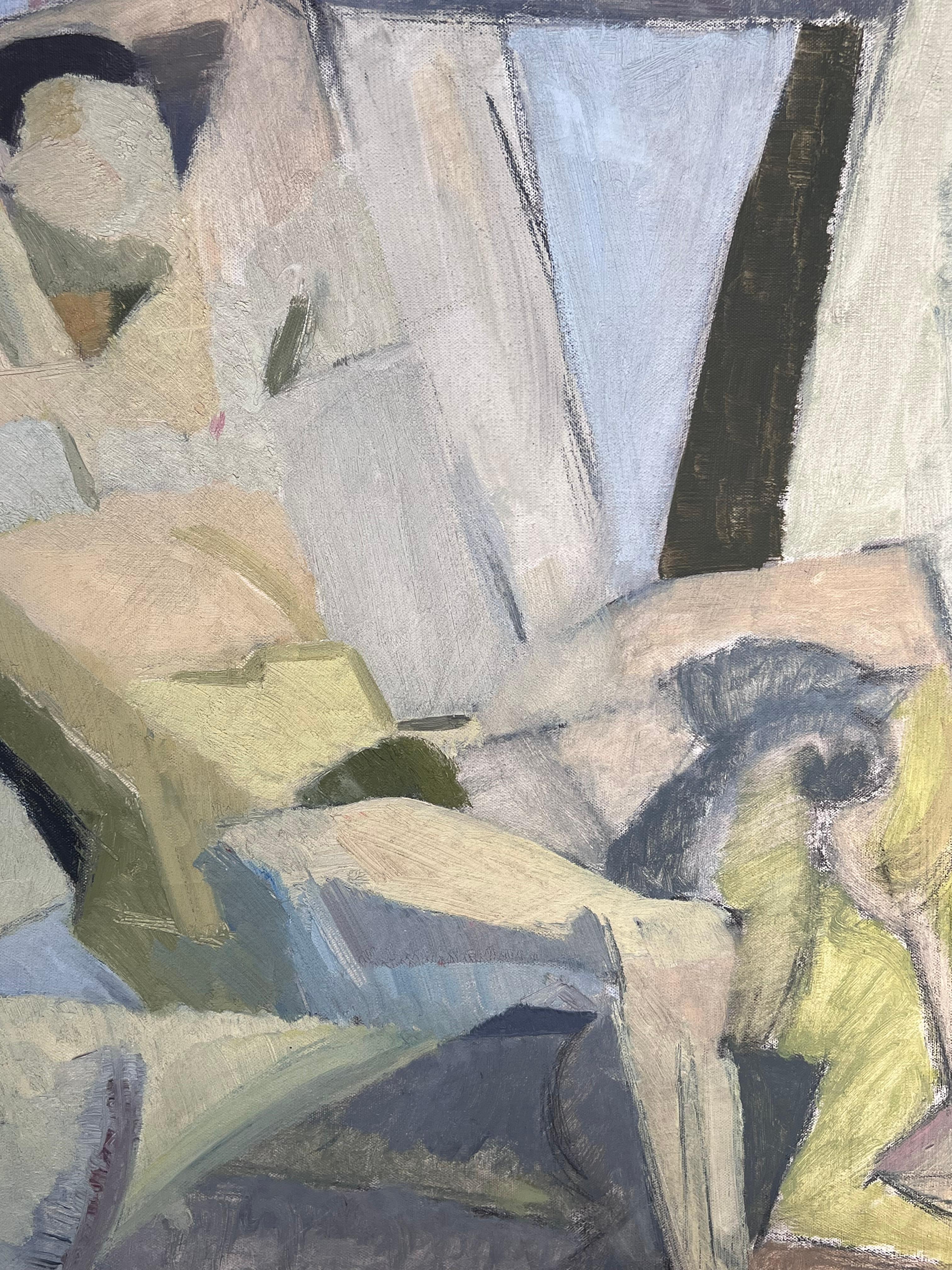 Das Artistenmodell, weiblicher Akt auf einem Stuhl liegend
von Laure Noetzin-Azam (Französisch 1929-2024), Schülerin von André LHOTE
Öl auf Leinwand, ungerahmt
Leinwand: 29 x 29 Zoll
Provenienz: Alle Gemälde, die wir von diesem Künstler besitzen,