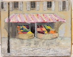 Parisian Fruit Market Stall French Modernist 20th Century Painting