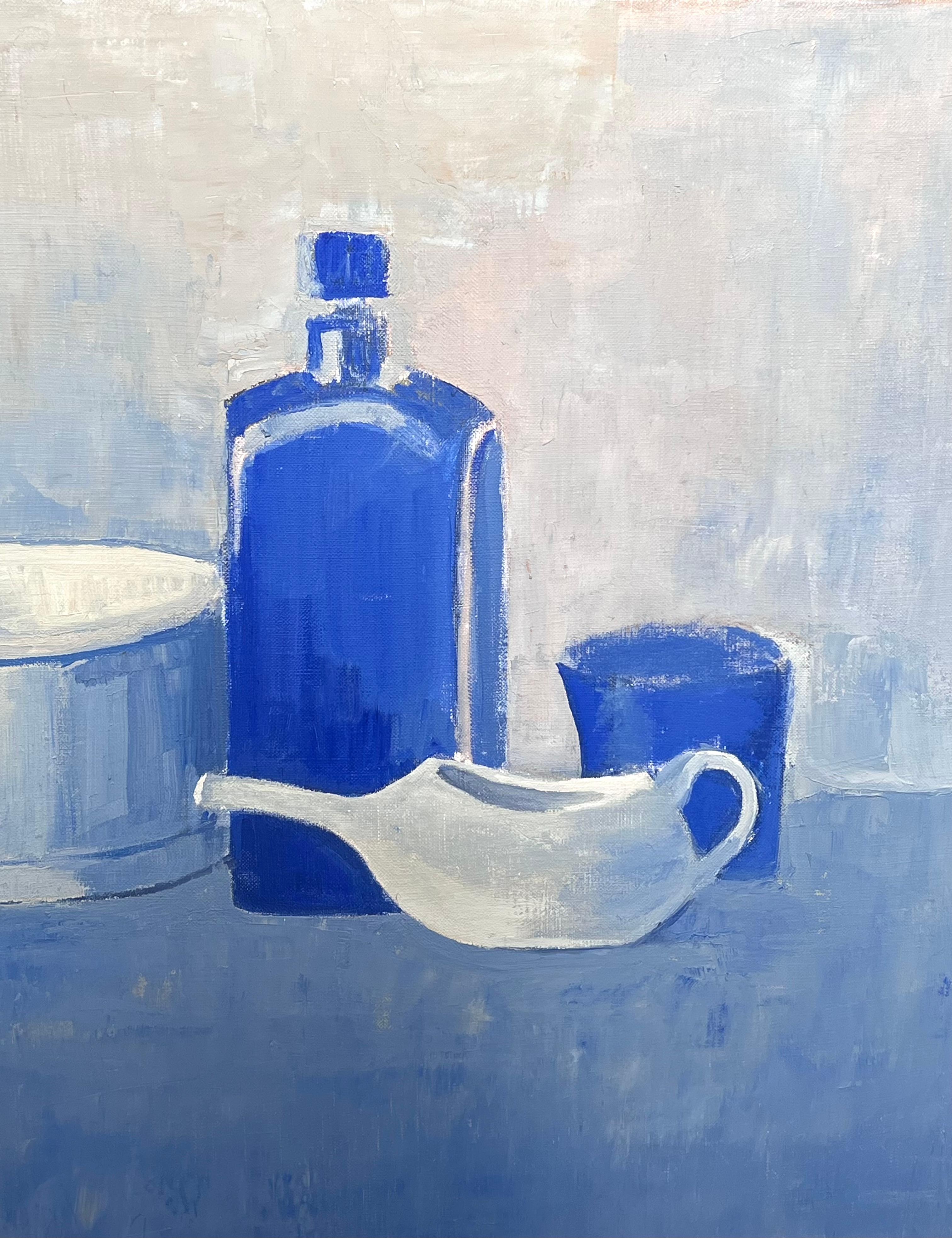 Stilleben in Blau
von Laure Noetzin-Azam (Französisch 1929-2024), Schülerin von André LHOTE
Öl auf Leinwand, ungerahmt
Leinwand: 15 x 21,5 Zoll
Provenienz: Alle Gemälde, die wir von diesem Künstler besitzen, stammen aus dem Nachlass des Künstlers in