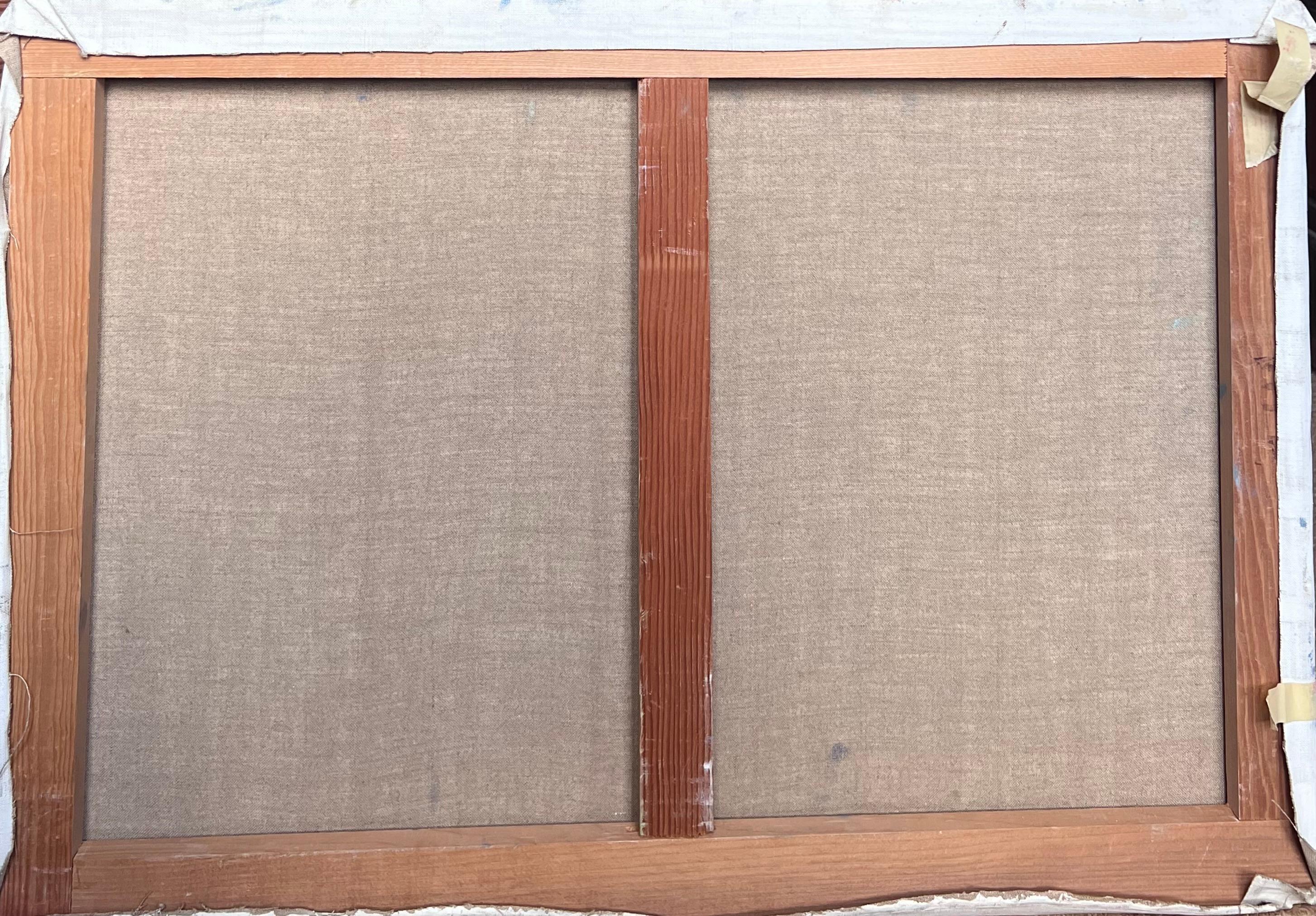 Stilleben in Blau 20. Jahrhundert Französisch Modernist Ölgemälde im Angebot 3