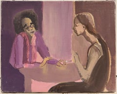 Dos mujeres compartiendo un cigarrillo: un cuadro al óleo del modernismo francés más extravagante del siglo XX