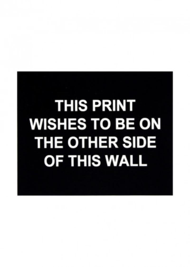 Laure Prouvost Print - This print wished to be on the other side of this wall