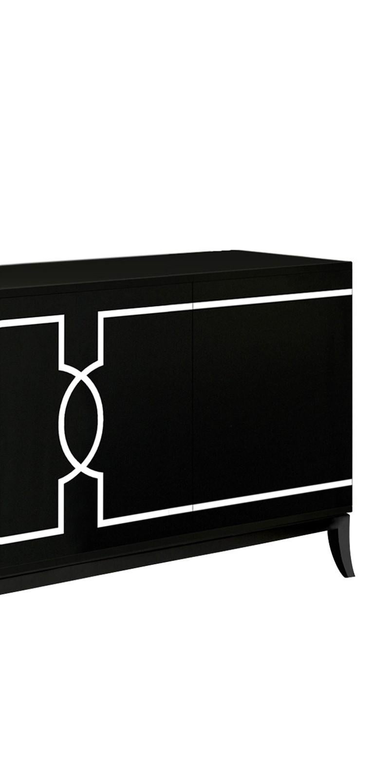 Laure Sideboard with Curved Legs In New Condition In Milan, IT