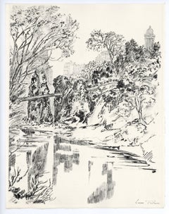 Original-Radierung „Belleville-Menilmontant“