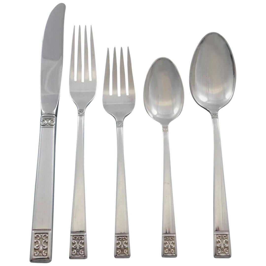 Laureate by Towle Sterling Silver Flatware Set for 12 Service 71 Pieces