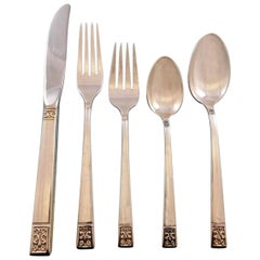 Laureate by Towle Sterling Silver Flatware Set for 8 Service 45 pieces