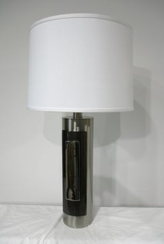 Laurel 70's Chrome / Black Chrome Table Lamp