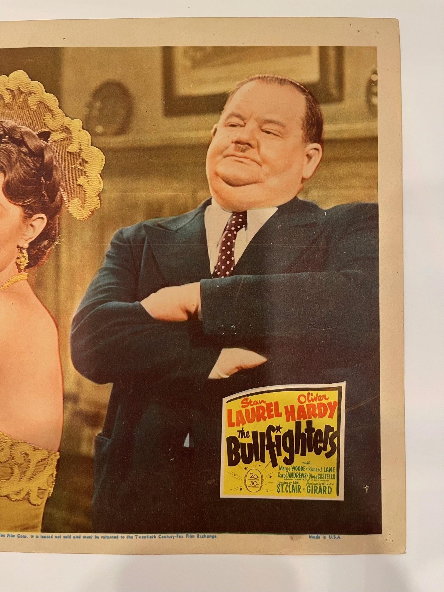 20ième siècle Cards de visite « The Bullfighters » de Laurel et Hardy  en vente