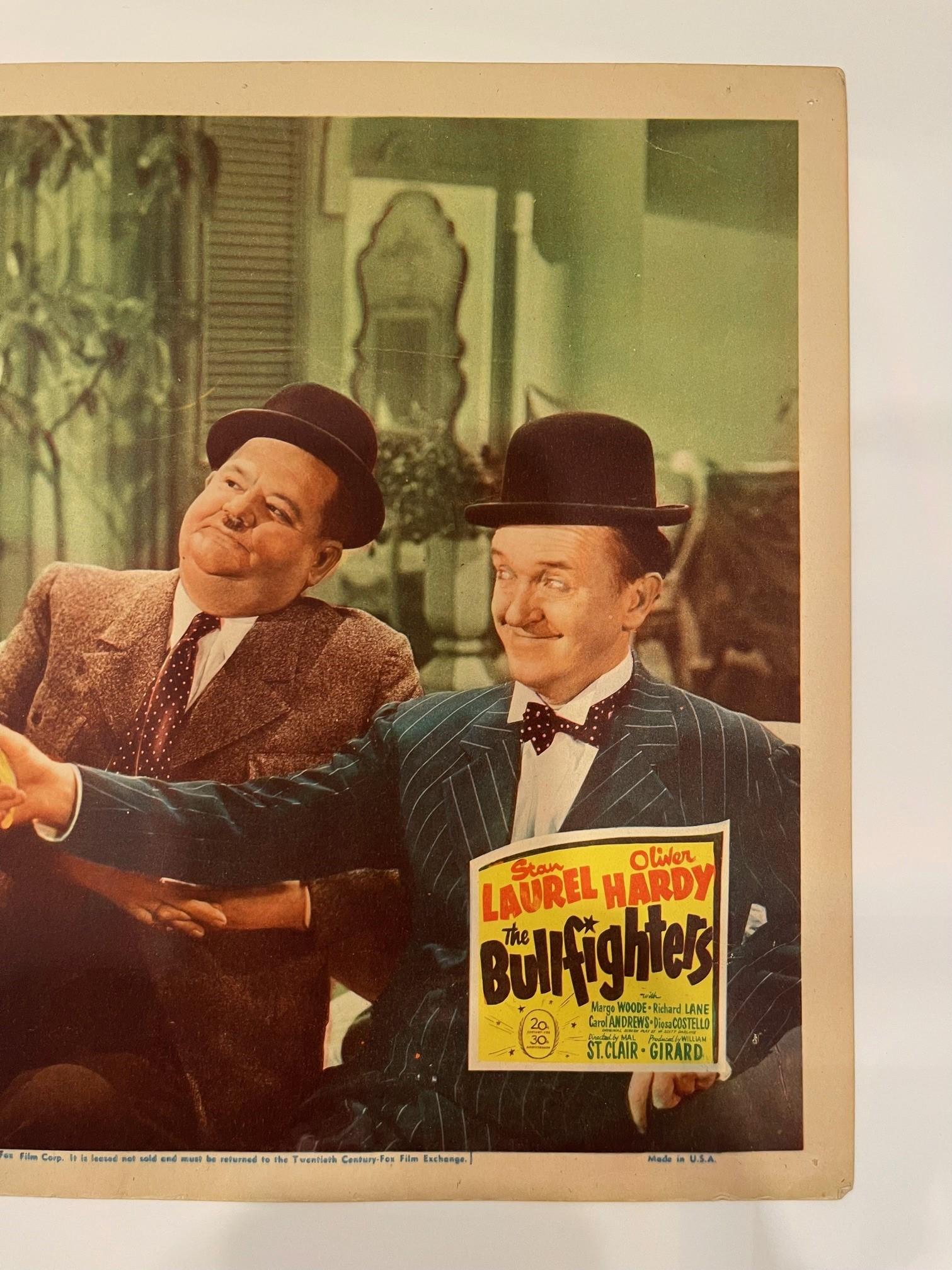 Cards de visite « The Bullfighters » de Laurel et Hardy  en vente 3