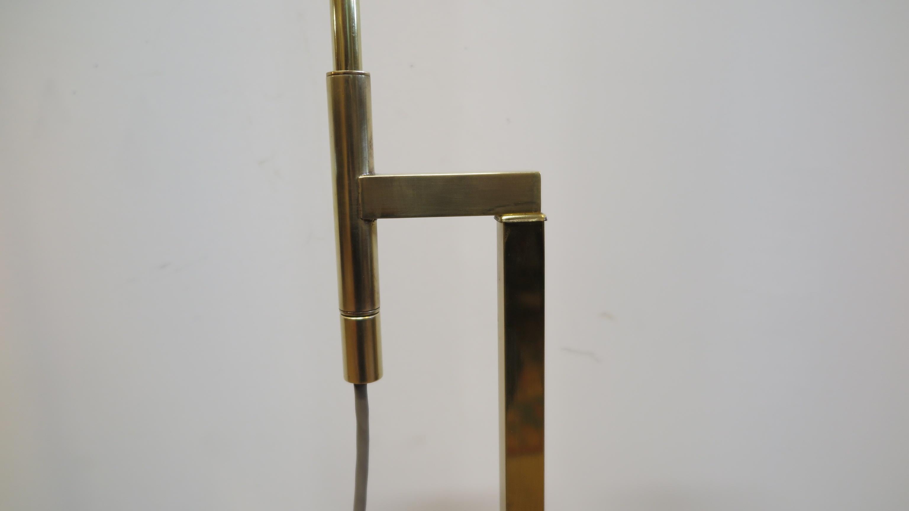 Mid-Century Modern Laurel Brass Floor Lamp