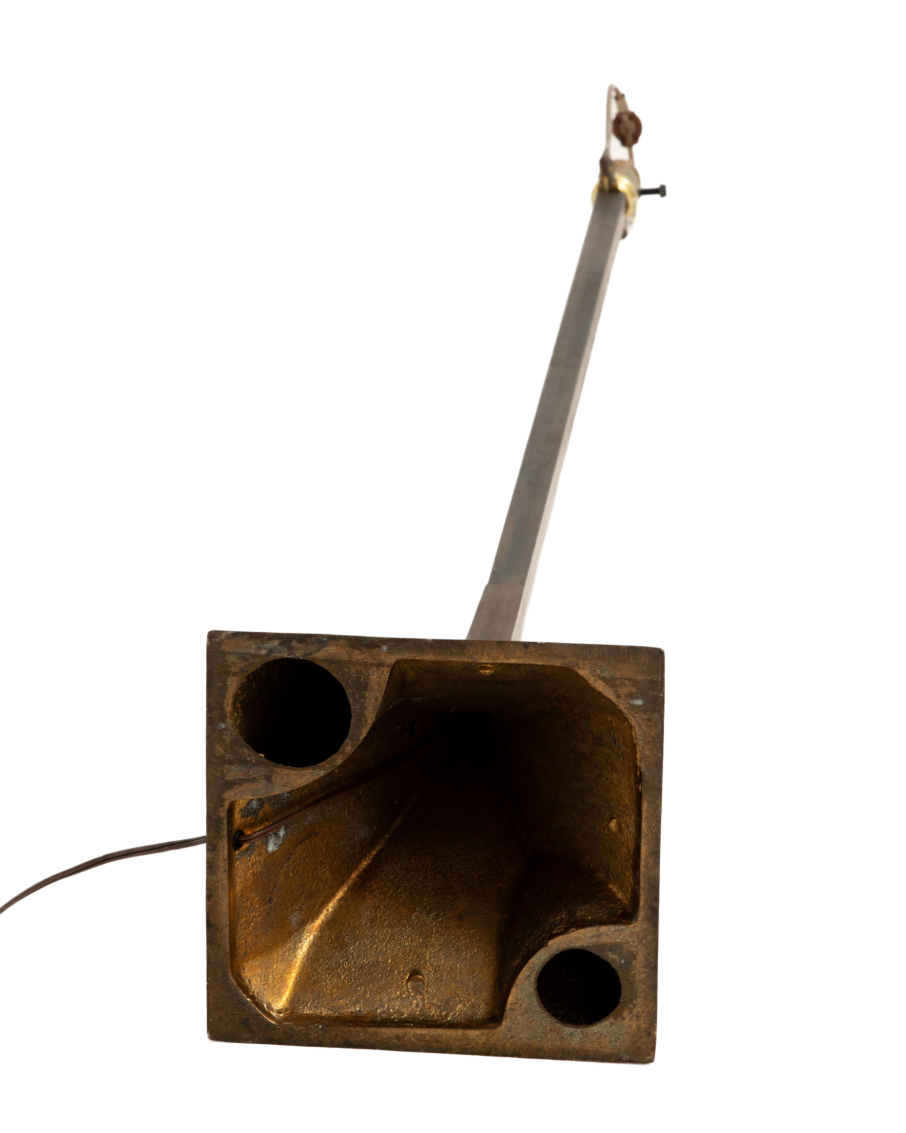 Laurel Bronze Patina Floor Lamp Style of Stewart Ross James Hansen Lighting For Sale 5