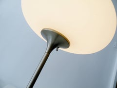 Laurel Brushed Aluminium Floor Lamp Mushroom Shade