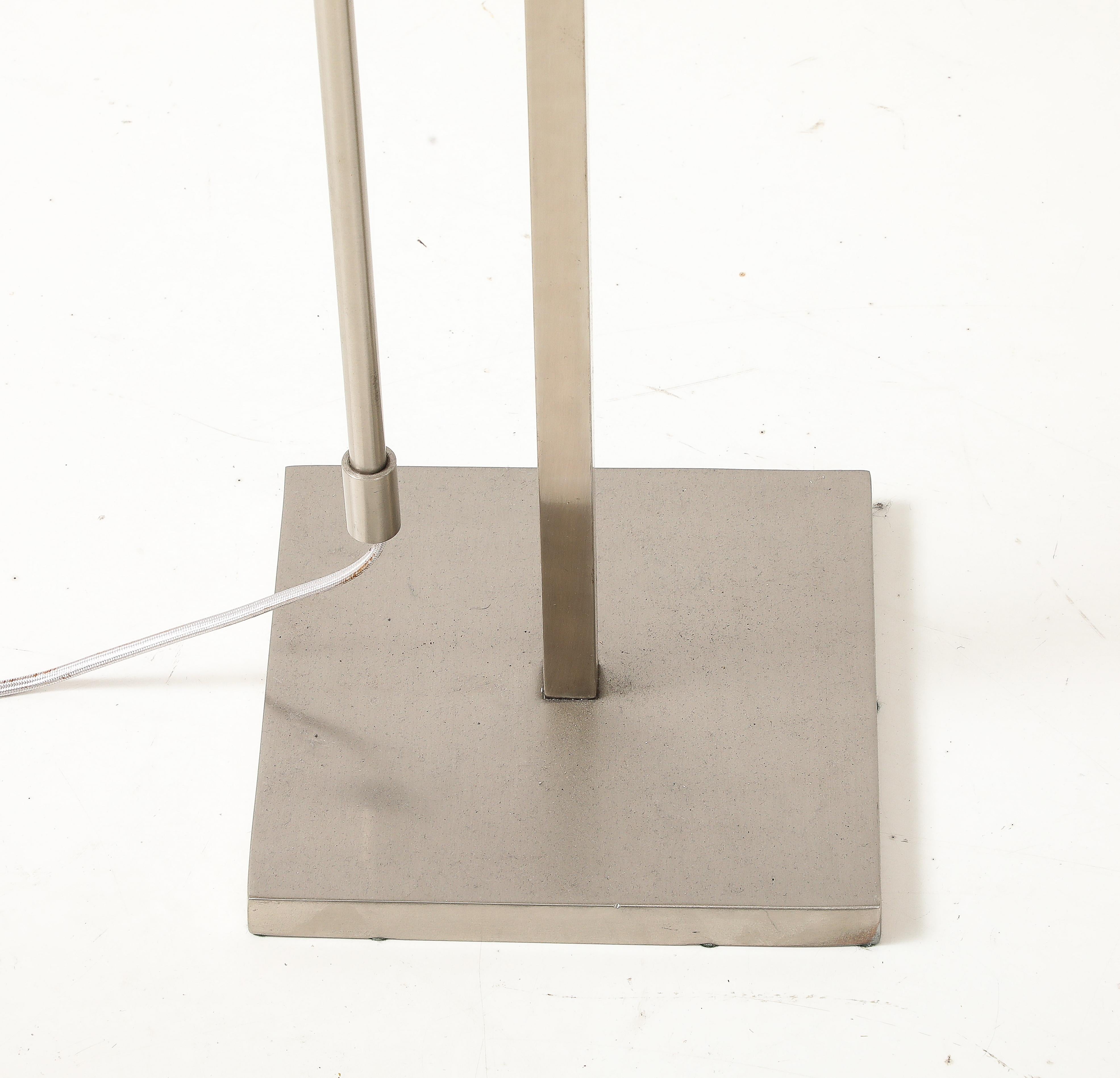 Lampadaire Laurel brossé nickel en vente 5
