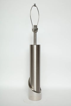 Laurel Brushed Steel Cylinder Lamps