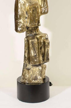 Lampen aus Bronze im brutalistischen Stil, Laurel