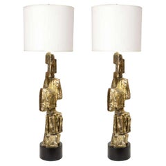 Laurel Brutal Style Bronze Lamps
