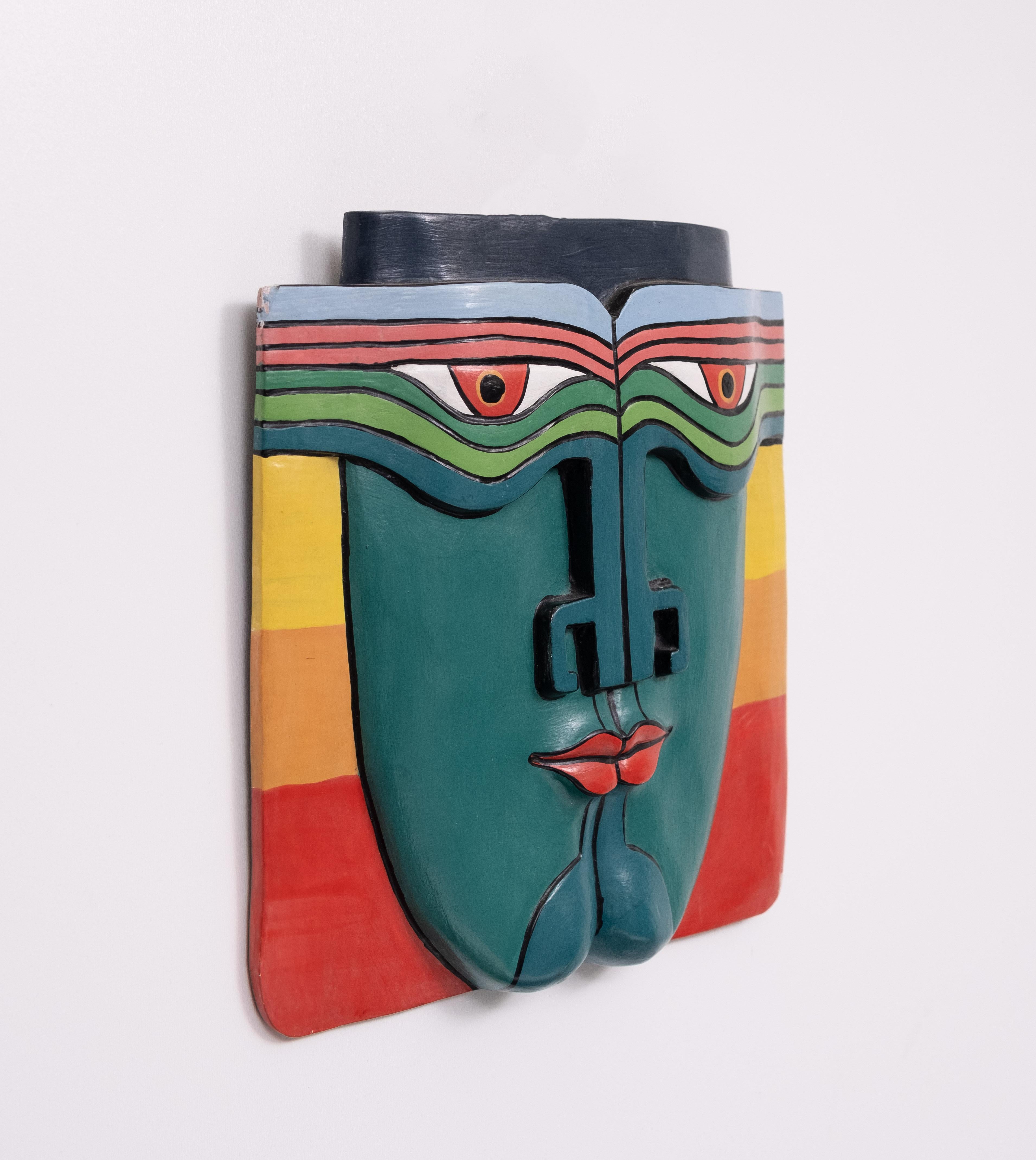 Postmoderno Laurel Burch  Pop art  Maschera  1980s in vendita