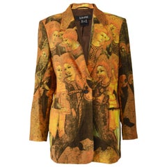 Laurél by Escada Blazer en velours imprimé religieux