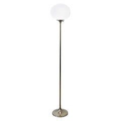 Retro Laurel Chrome Mushroom Floor Lamp