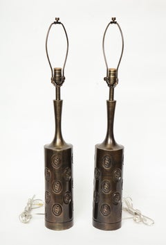 Lampes modernistes bronze foncé Laurel